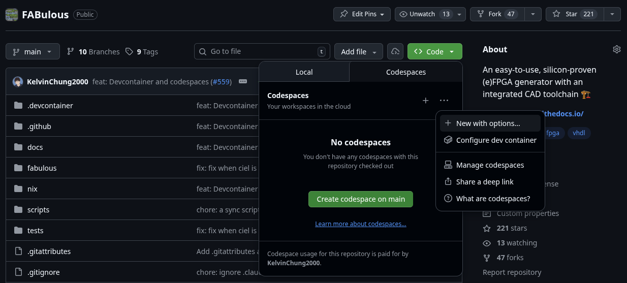 Selecting Codespace Configuration-1